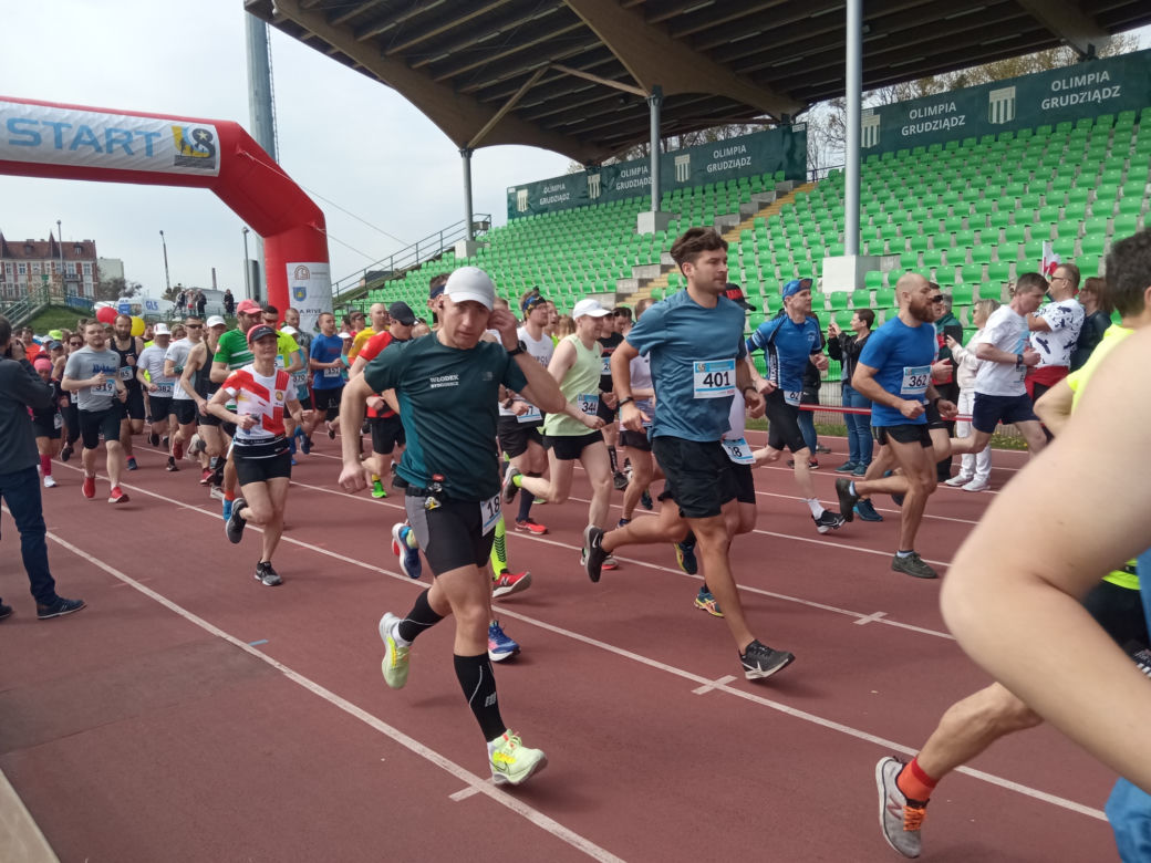 Półmaraton śladami Bronka Malinowskiego Grudziądz - Rulewo