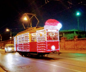 Mikołajkowy tramwaj w Szczecinie