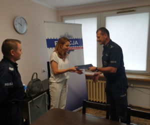 Uratowali życie kobiecie. Podziękował im szef policji z Włocławka