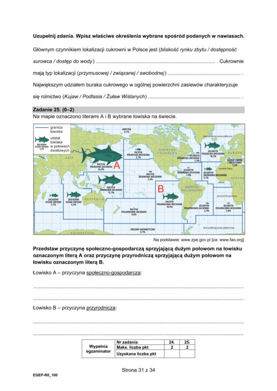Tak wyglądał arkusz CKE matury z geografii na poziomie rozszerzonym (Formuła 2015)