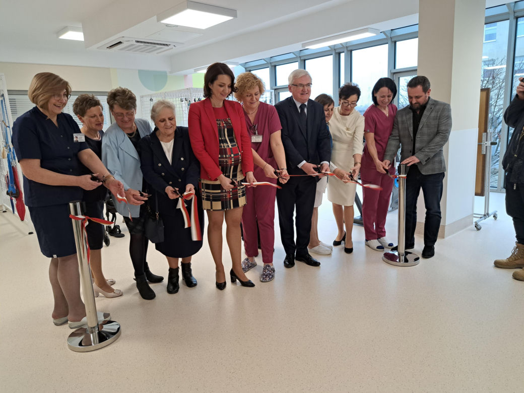 Remont Ośrodka Rehabilitacji i pokaz użycia egzoszkieletu - Szpital im. św. Łukasza w Tarnowie
