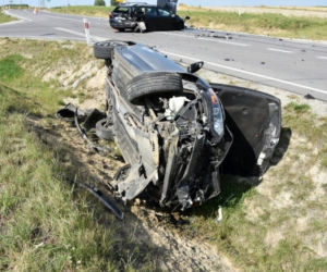 Poważny dzwon i zabity pieszy. Dwa koszmarne wypadki drogowe na Podkarpaciu