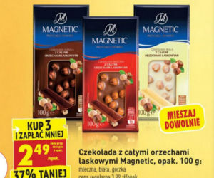 czekolada z całymi orzechami 2,49 zł