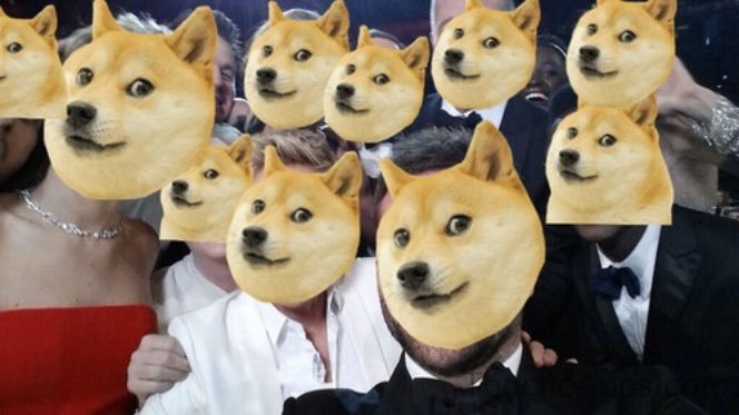 Oscarowe selfie MEMY