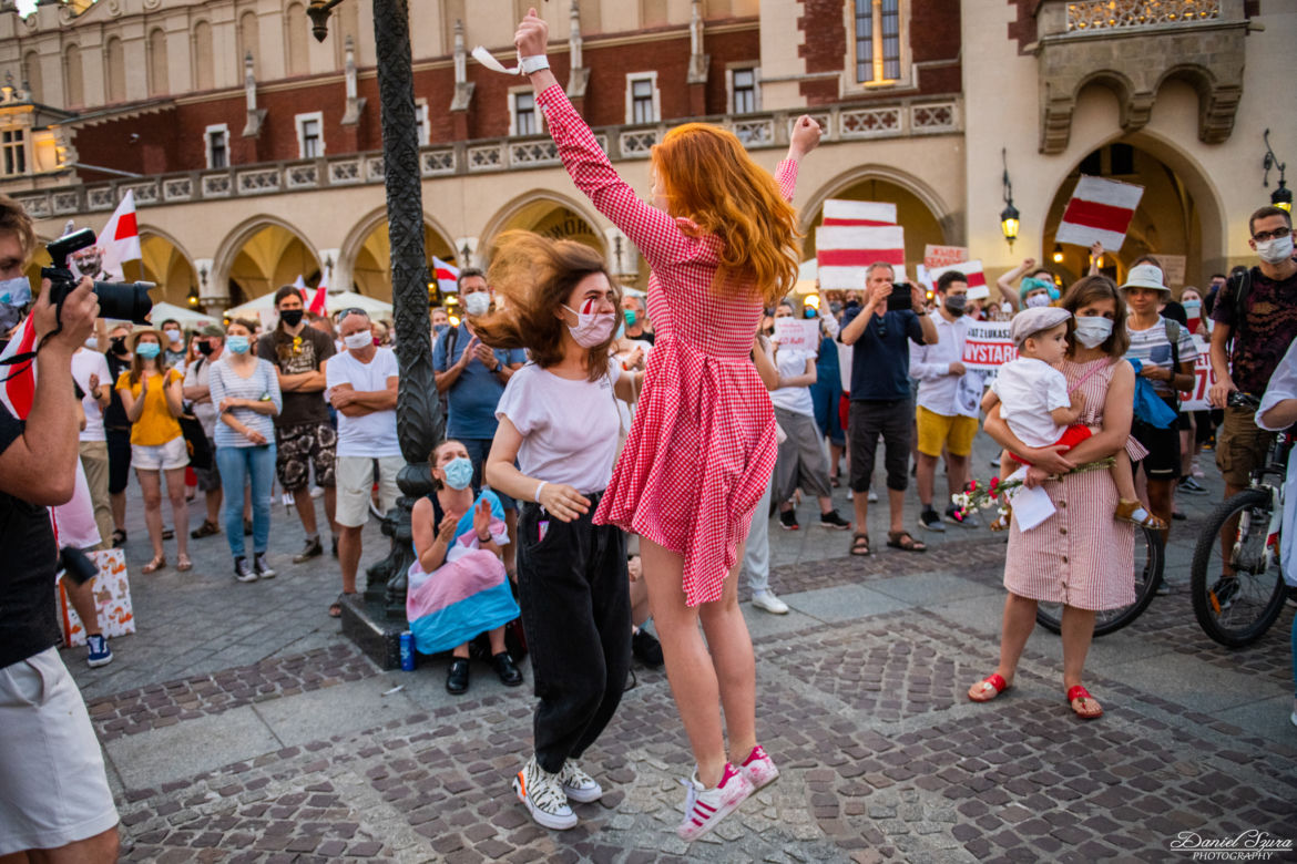 Kraków solidarny z Białorusią