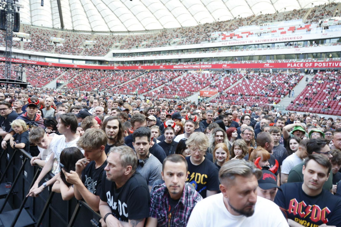 Koncert AC/DC w Warszawie (4.07.2025) - część pierwsza. Organizatorem koncertu jest Live Nation