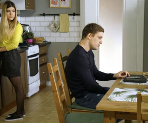 Barwy szczęścia odc. 2060. Hubert (Marek Molak), Agata (Natalia Zambrzycka)