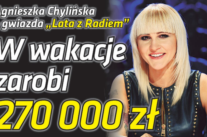 W wakacje zarobi 270 000 zł