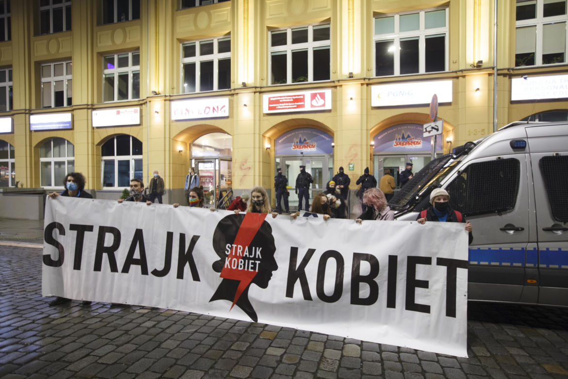 Protest kobiet we Wrocławiu