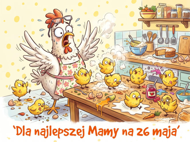 Zabawny obrazek na Dzień Matki do pobrania