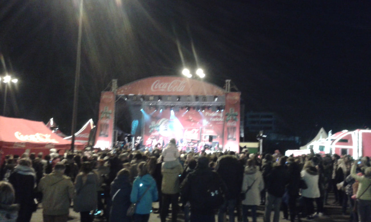 Świąteczne ciężarówki Coca - Coli we Wrocławiu