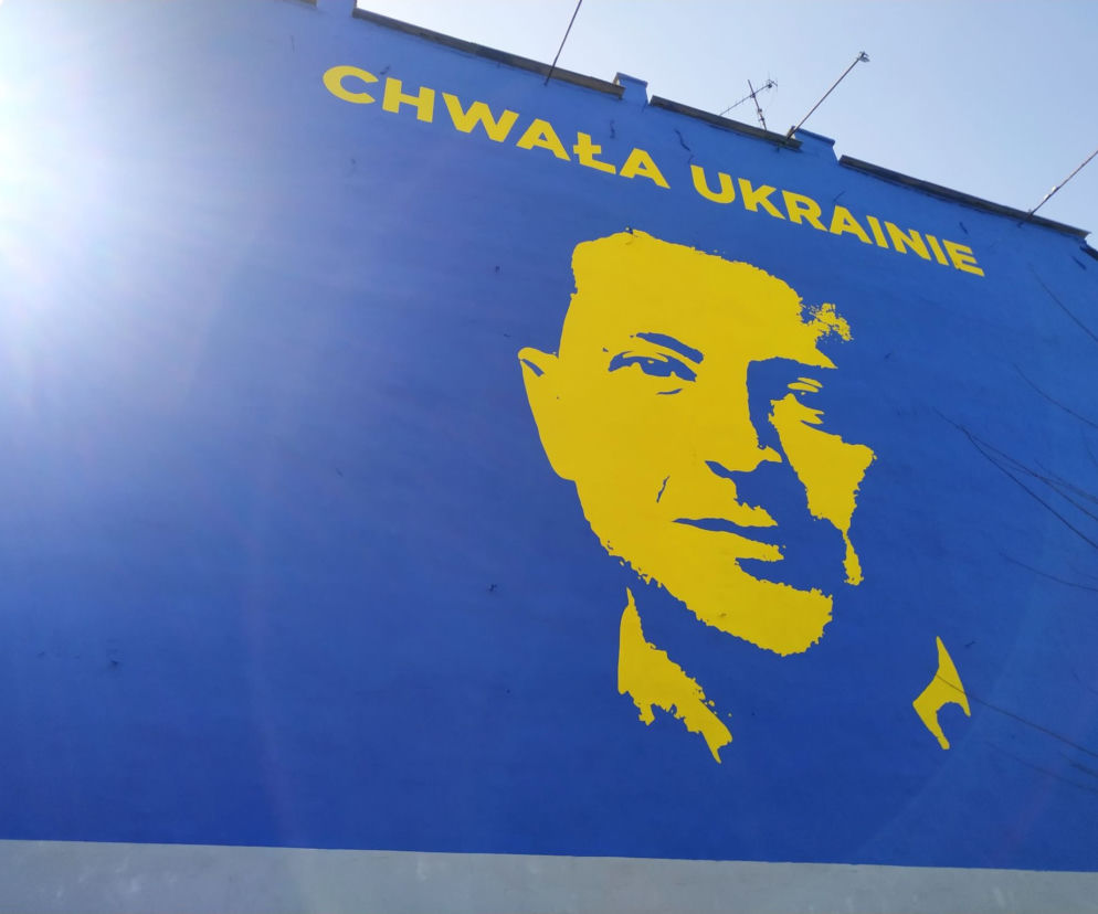 W Krakowie powstał mural z wizerunkiem Włodymyra Zełeńskiego
