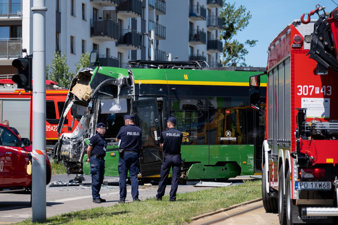 Poważny wypadek na Naramowicach