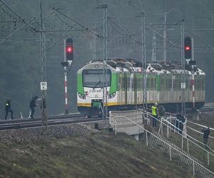 Miejsce uszkodzonych torów