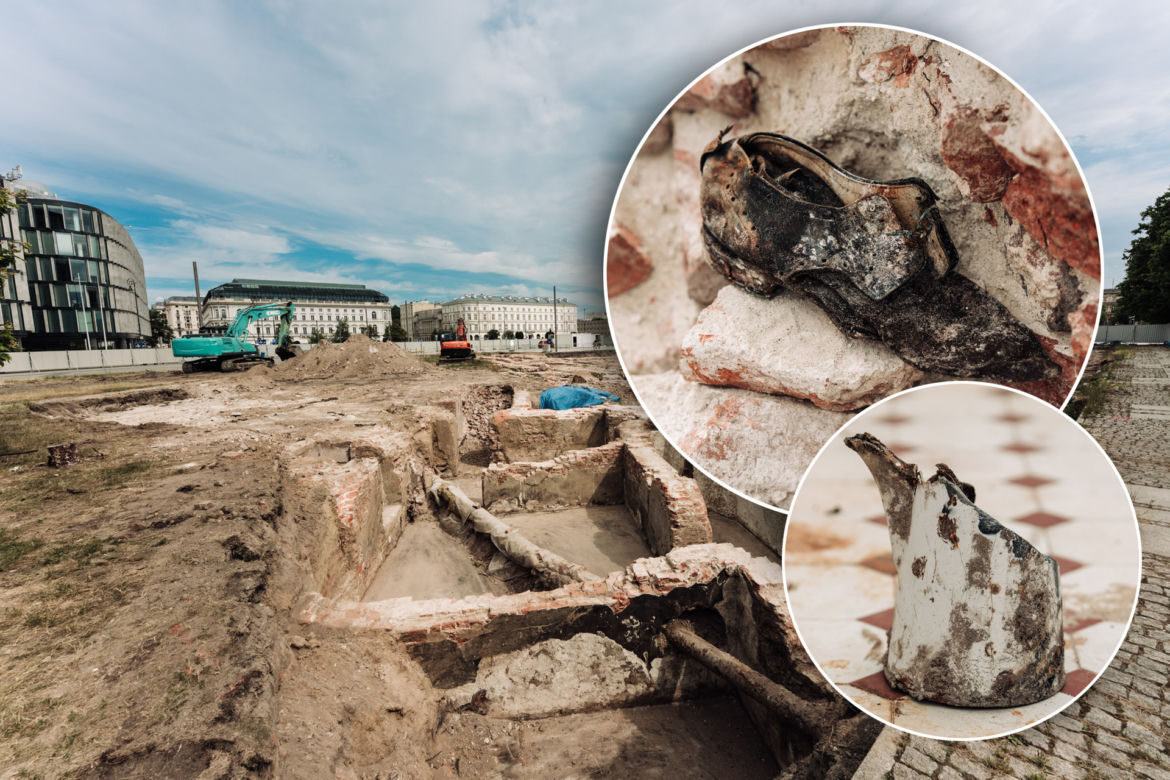 Niezwykłe znaleziska pod Pałacem Saskim. To znaleźli archeolodzy