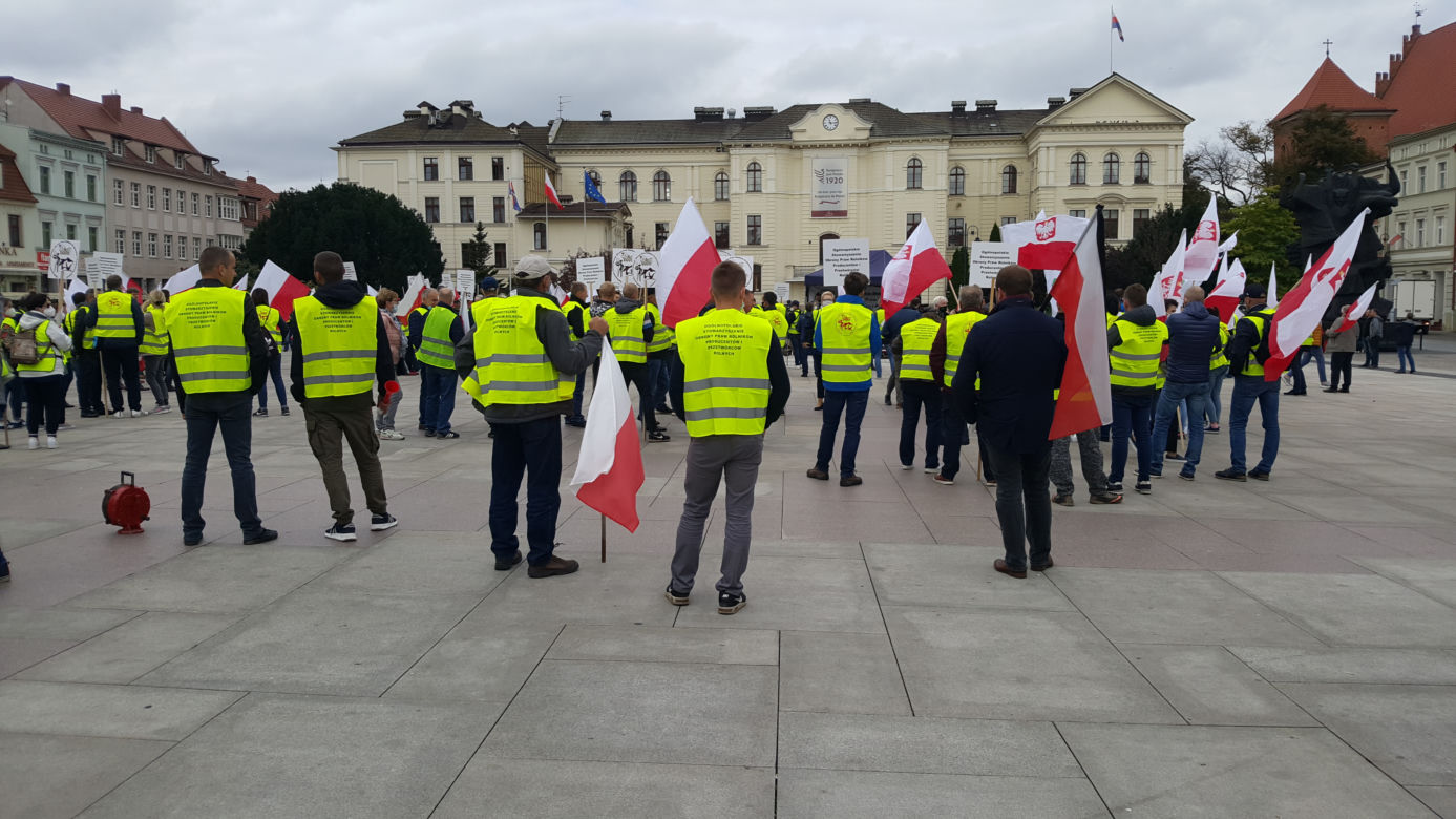 Protest rolników w Bydgoszczy 