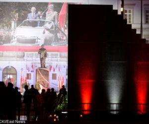 Odsłonięcie pomnika Lecha Kaczyńskiego w Warszawie
