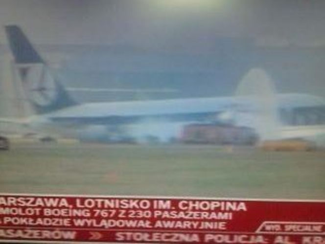 Awaria Boeinga 767 ZDJĘCIA