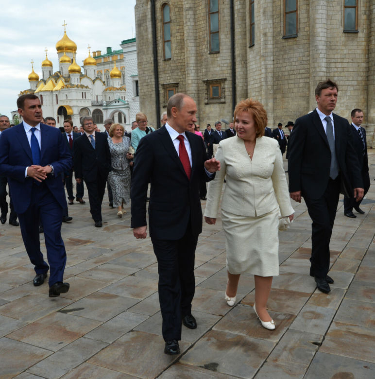Władimir Putin z żoną Ludmiłą Putiną