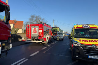 Wypadek na DK12 we Wschowie. Droga zablokowana dla ruchu