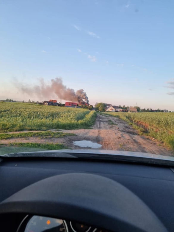 Pożar domu w Grębocinie [GALERIA]