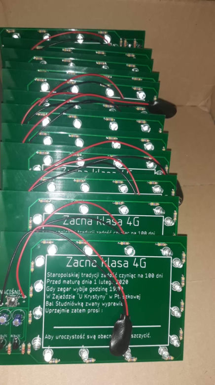 Nowy Sącz: Zaproszenia na studniówkę pod napięciem. ZOBACZ co wymyślił uczeń "Elektryka"