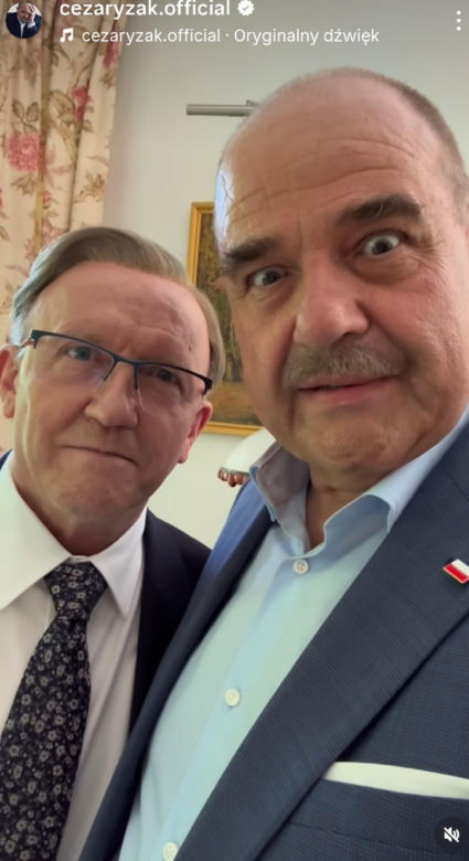 Ranczo nowy sezon 11. Czerepach (Artur Barciś), prezydent Paweł Kozioł (Cezary Żak) na planie
