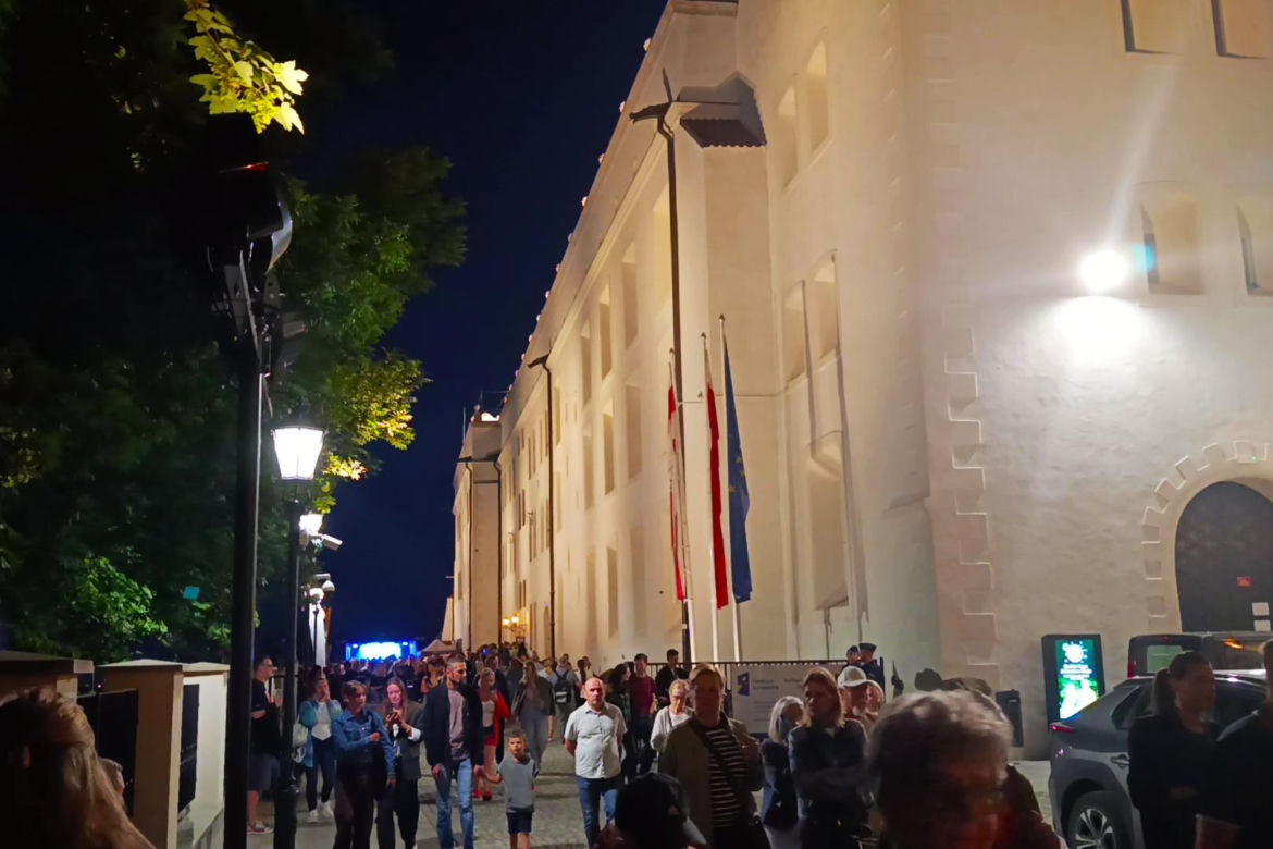 Nowa iluminacja Zamku Książąt Pomorskich w Szczecinie