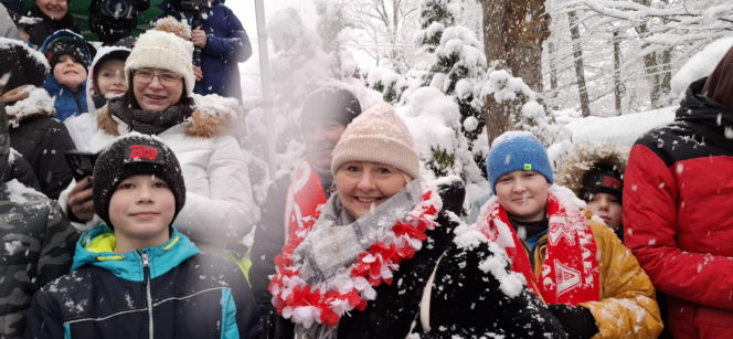 Powitanie Kacpra Tomasiaka w Bystrej 18.02.2026