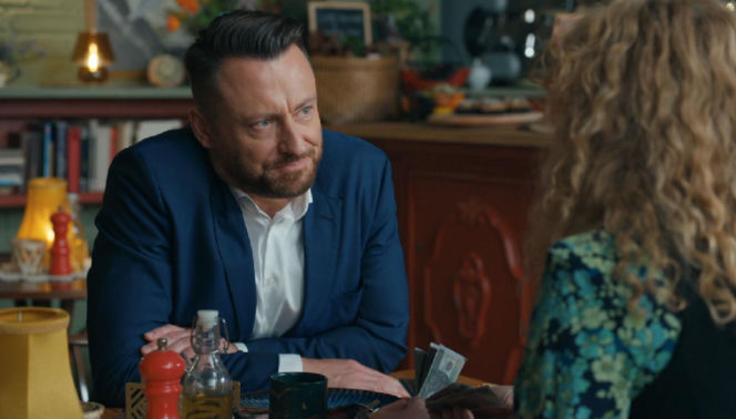 Barwy szczęścia, odcinek 3279. Wilk (Adam Szczyszczaj), Żabcia (Hanna Klepacka)