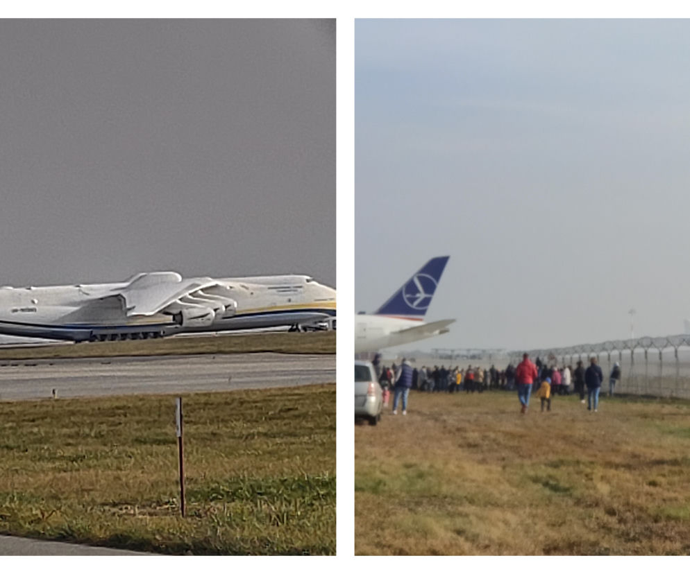 Tłumy na lotnisku w Jasionce.  Obserwowali An-225 Mrija [ZDJĘCIA]