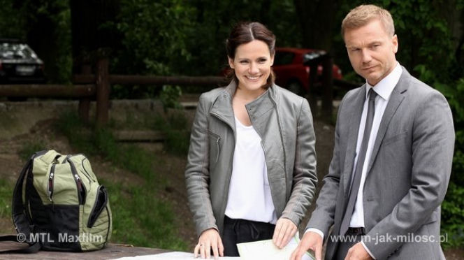 	M jak miłość odc. 1075. Sonia (Marta Król), Andrzej (Krystian Wieczorek)