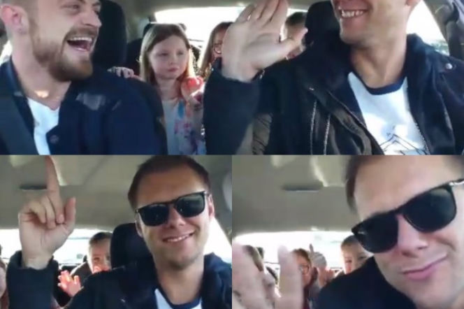 Armin van Buuren w samochodzie