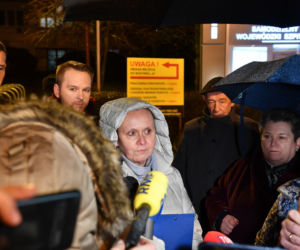 Biefing prasowy w szpitalu przy ul. Arkońskiej