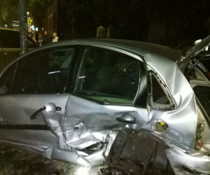Nissan 370Z rozbity w Szczecinie