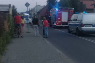 Wypadek na ul. Polnej! Droga całkowicie zablokowana
