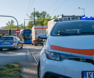 Zderzenie tramwajów na ul. Klimeckiego w Krakowie. Policja wyjaśnia przyczynę