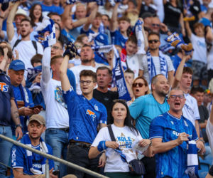 Kibice na meczu Lech Poznań - Wisła Płock