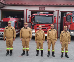 Hołd dla druha z OSP Trąbki