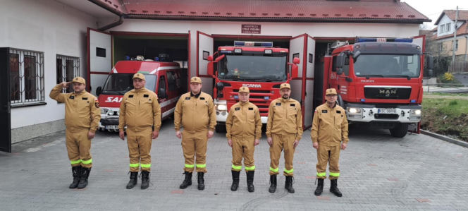 Hołd dla druha z OSP Trąbki