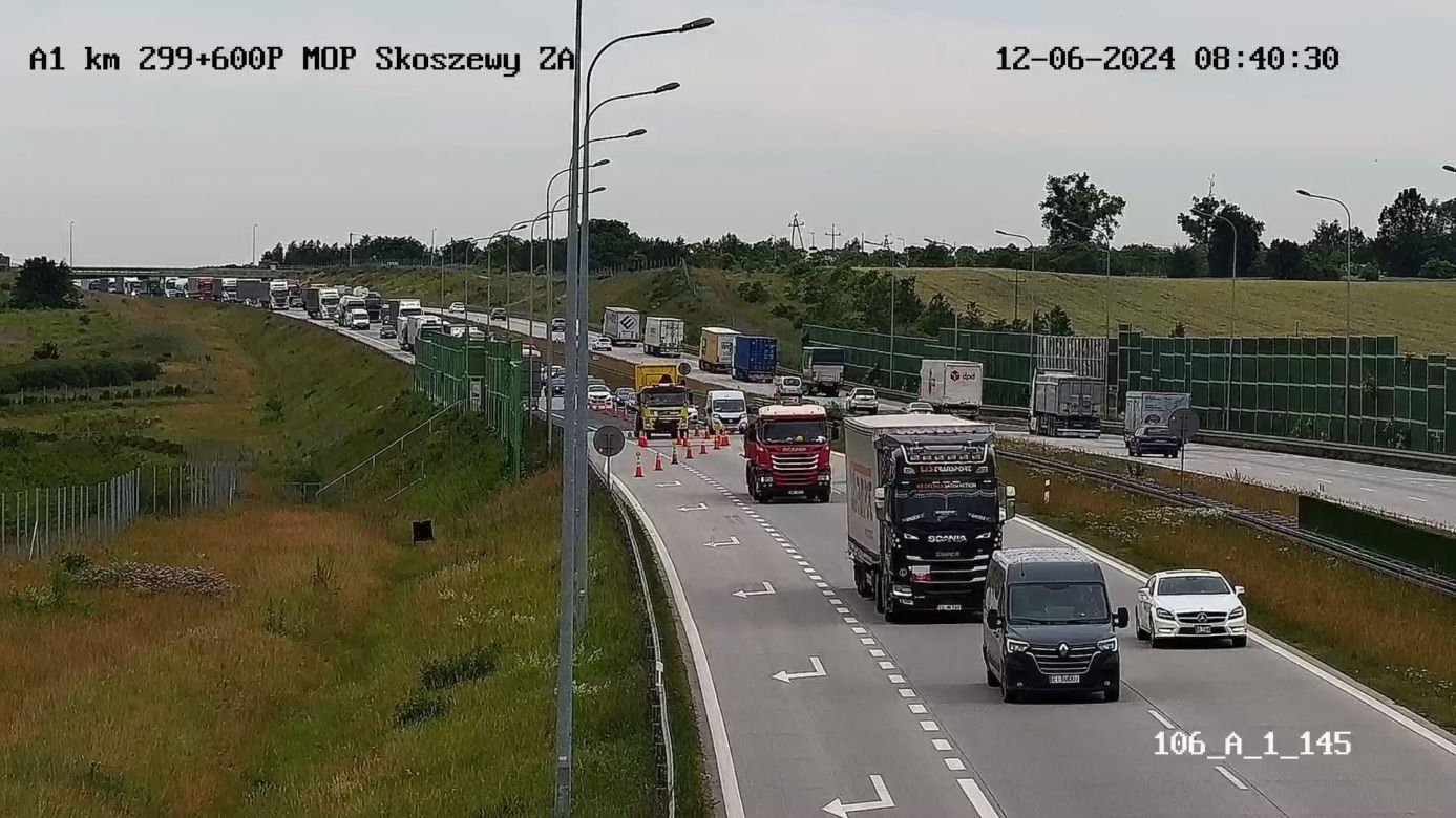 Tak naprawiano betonową nawierzchnię autostrady A1