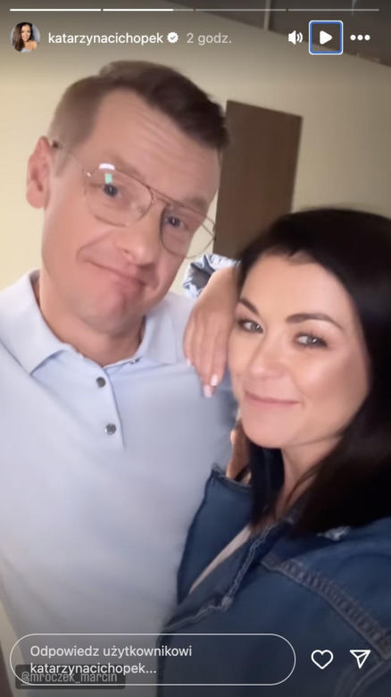 M jak miłość na planie. Kinga (Katarzyna Cichopek), Piotrek (Marcin Mroczek)