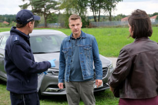 M jak miłość odc. 1906. Agnes (Amanda Mincewicz), Paweł (Rafał Mroczek)