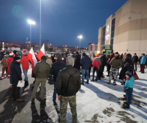 Protest przeciwko segregacji sanitarnej w Lesznie