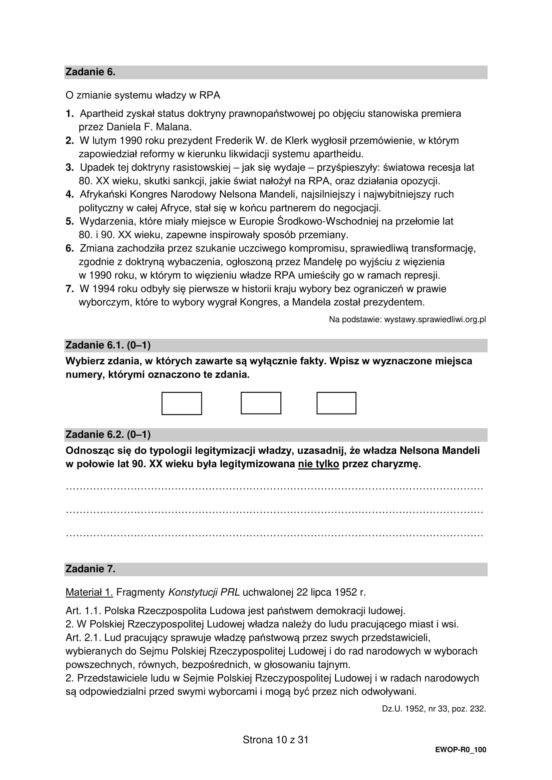 Matura 2025: WOS poziom rozszerzony 13.05.2025. Odpowiedzi, arkusze CKE [Formuła 2015]	