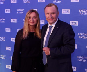 Jacek Kurski z małżonką. Ramówka TVP