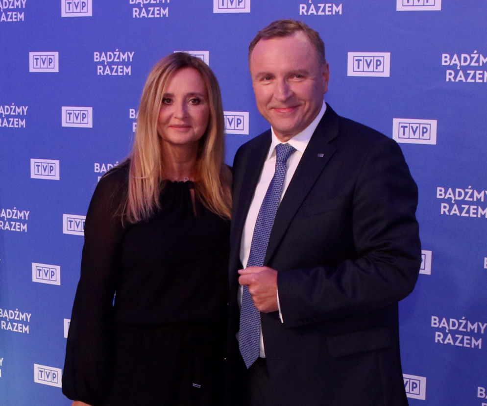 Jacek Kurski z małżonką. Ramówka TVP