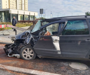 Wypadek na Targówku, dwie osoby zostały ranne