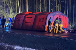 Koszmarny wypadek autobusu pod Wyszkowem