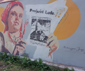 Leszno ma kolejny mural. Powstał na murze naprzeciwko I LO